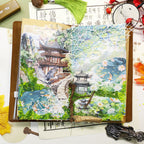 Tang Style Huacai - Junk Journal Stickers | Vintage Kiss Cut Matte PET (20 Sheets)