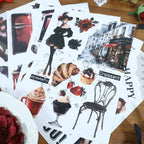 Midnight Rose · PET & Washi · Sticker & Paper Kit