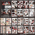 Midnight Rose · PET & Washi · Sticker & Paper Kit