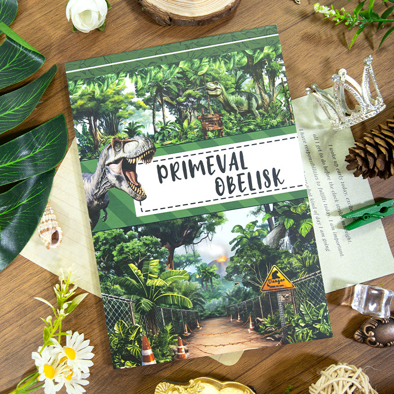 Primeval Obelisk - Junk Journal Stickers | Vintage Kiss Cut Matte PET (20 Sheets)