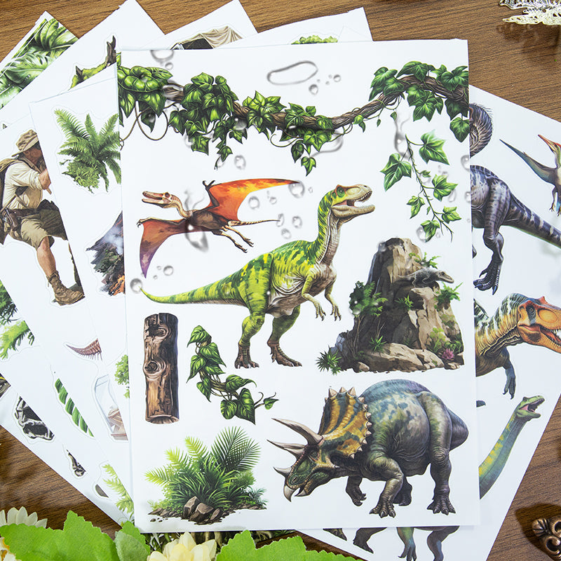 Primeval Obelisk - Junk Journal Stickers | Vintage Kiss Cut Matte PET (20 Sheets)