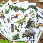 Primeval Obelisk - Junk Journal Stickers | Vintage Kiss Cut Matte PET (20 Sheets)
