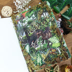 Primeval Obelisk - Junk Journal Stickers | Vintage Kiss Cut Matte PET (20 Sheets)
