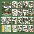 Primeval Obelisk - Junk Journal Stickers | Vintage Kiss Cut Matte PET (20 Sheets)