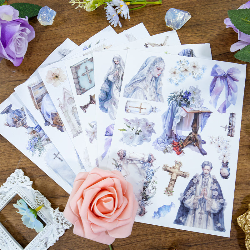 Gloria Canticle - Ephemera Stickers | Gothic Kiss Cut Matte PET (20 Sheets)