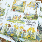 Golden Horizon - Vintage Stickers | Cottagecore Kiss Cut Matte PET (20 Sheets)