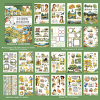 Golden Horizon - Vintage Stickers | Cottagecore Kiss Cut Matte PET (20 Sheets)