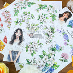 Blossom And Wither - Collage Stickers | Aesthetic Kiss Cut Matte PET (20 Sheets)