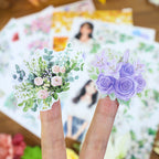 Blossom And Wither - Collage Stickers | Aesthetic Kiss Cut Matte PET (20 Sheets)