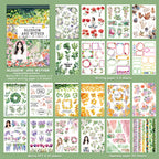 Blossom And Wither - Collage Stickers | Aesthetic Kiss Cut Matte PET (20 Sheets)