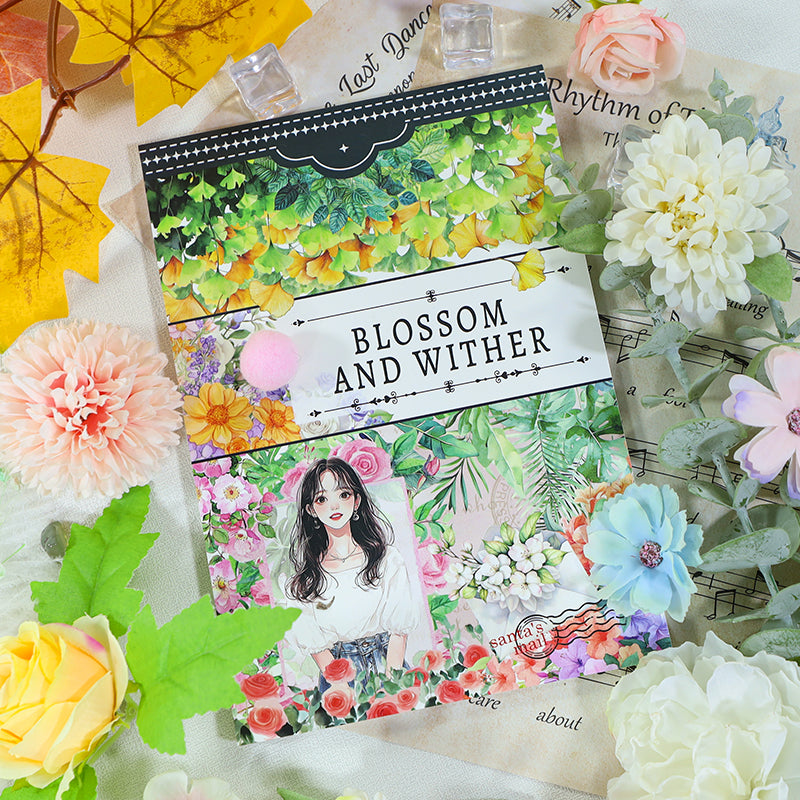 Blossom And Wither - Collage Stickers | Aesthetic Kiss Cut Matte PET (20 Sheets)