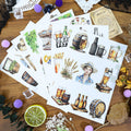 Bubbly Feast - Retro Stickers | Retro Kiss Cut Matte PET (20 Sheets)