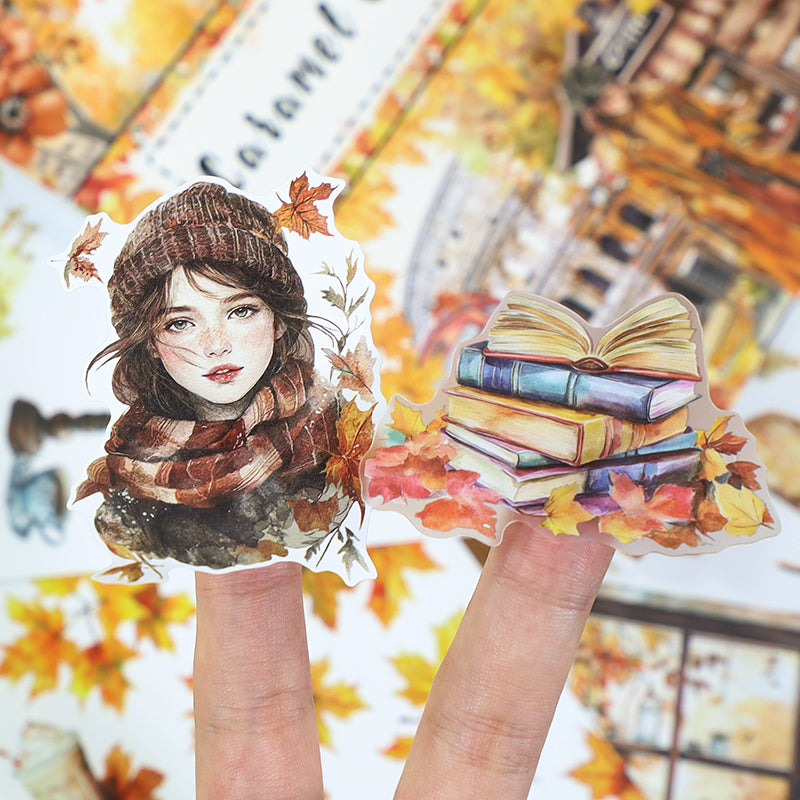 Caramel Crunch - Junk Journal Stickers | Vintage Kiss Cut Matte PET (20 Sheets)