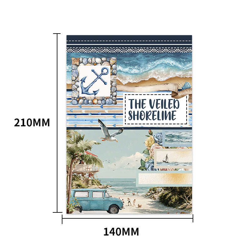 The Veiled Shoreline · PET & Washi · Sticker & Paper Kit