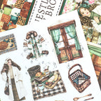 Nestled in Brown · PET & Washi · Sticker & Paper Kit