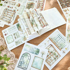 Cottage Greenhouse - Miniature Scene Stickers | Cottagecore Special Oil Matte PET (22 Sheets)