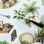 Cottage Greenhouse - Miniature Scene Stickers | Cottagecore Special Oil Matte PET (22 Sheets)