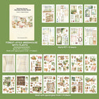 Cottage Greenhouse - Miniature Scene Stickers | Cottagecore Special Oil Matte PET (22 Sheets)