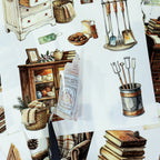 Cozy Winter Cottage - Scene Sticker Book | Cottagecore Special Oil Matte PET (22 Sheets)