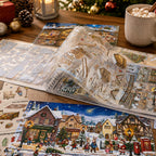 Winter Woodland Bunny Realm - Scene Sticker Book | Whimsical Special Ink Clear PET (15 Sheets)