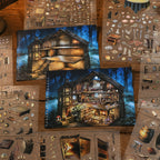Magic Forest Realm - Miniature Scene Stickers | Witchy Special Ink Clear PET (15 Sheets)