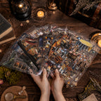 Magic Forest Realm - Miniature Scene Stickers | Witchy Special Ink Clear PET (15 Sheets)