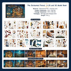 Magic Forest Realm - Miniature Scene Stickers | Witchy Special Ink Clear PET (15 Sheets)
