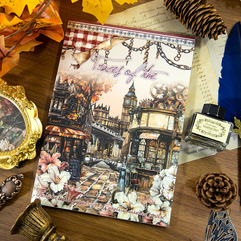 Vintage Patina - Junk Journal Stickers | Steampunk Kiss Cut Matte PET (20 Sheets)