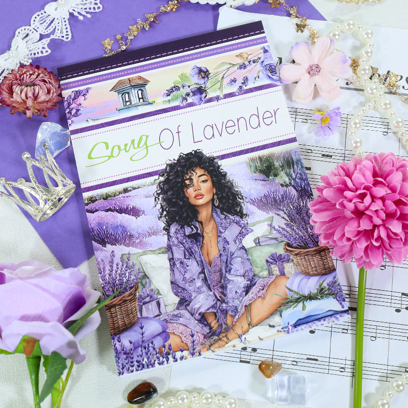 The Song Of Lavender - Vintage Stickers | Botanical Kiss Cut Matte PET (20 Sheets)