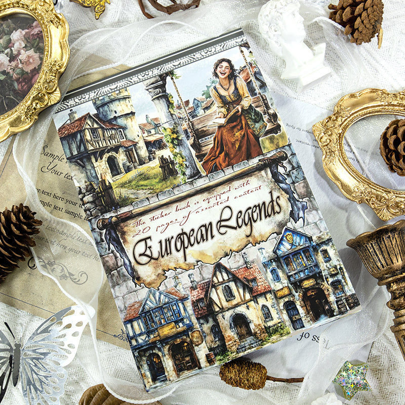 European Narrative - Ephemera Stickers | Vintage Kiss Cut Matte PET (20 Sheets)