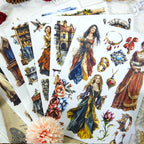 European Narrative - Ephemera Stickers | Vintage Kiss Cut Matte PET (20 Sheets)