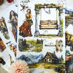 European Narrative - Ephemera Stickers | Vintage Kiss Cut Matte PET (20 Sheets)