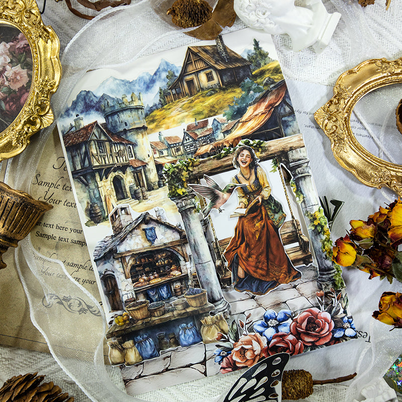 European Narrative - Ephemera Stickers | Vintage Kiss Cut Matte PET (20 Sheets)