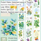 Hometown Leaves & Thoughts · Special Oil · Washi Tape