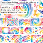 Rainbow Lights & Myriad Forms · Matte · Pearlescent Silver · PET Tape