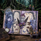 Purple Forest Dream Dark Fantasy Elf & Botanical Glossy PET Tape Set